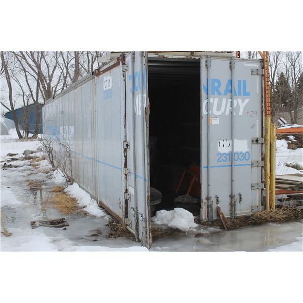 53' Van Unit, Small holes in the roof, good floor (No load out until April15th)