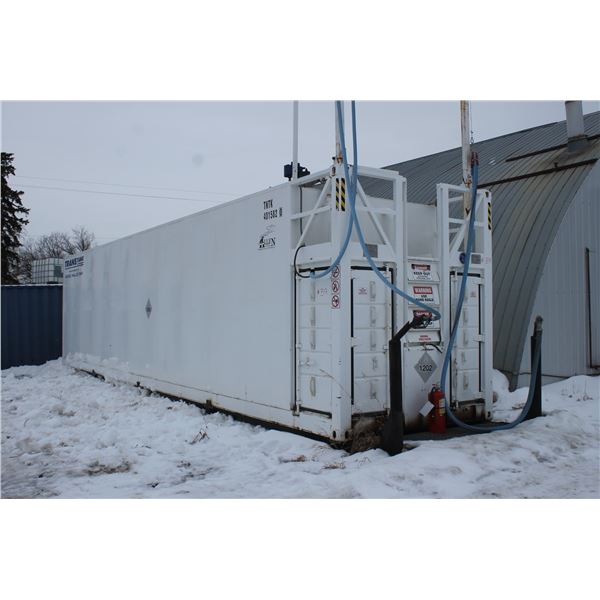 2008 Trans Tank 68,000 Litre Double Wall Fuel Tank on Double Skid, Twin Fuel Hoses and Nozzles SN.TN