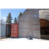Image 6 : 2- 40' Seacans c/w 40' fabric quonset and steel mezzanine. Plus 3 Additional Containers of Brackets,