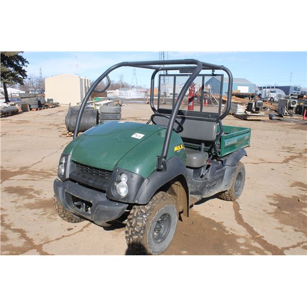 2013 Kawasaki Mule, Model 610, 4x4, Green, showing 186 hrs, sn JK1AFCM17DB513418 (Registered in Albe