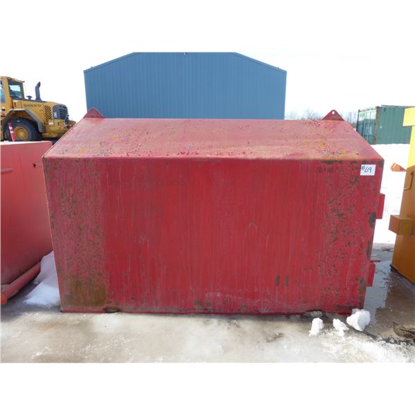 Red Explosive Box, 96"x60" c/w door