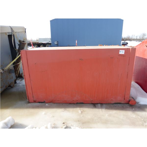 Orange Explosive Box, 97"x49" c/w door