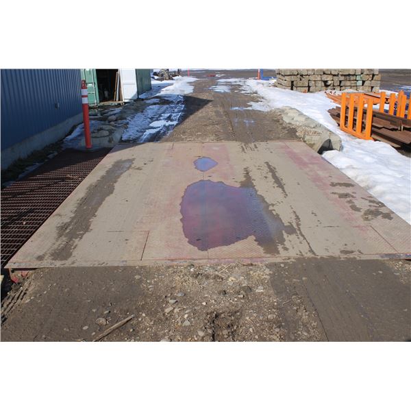 2010 11'x15' Axle Scale, 50,000kg capacity c/w IQ 710 Digital weight indicator, Buyer Responsible to