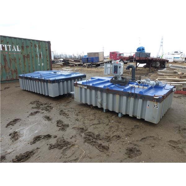 66" x 96" Sewage Tank and 66" x 96" Sewage Tank c/w Fittings and Electrical