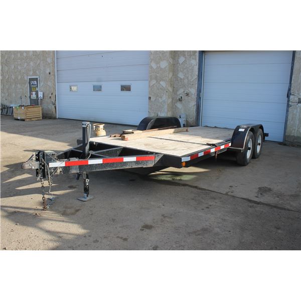 1997 Trail Tech, 18' Ball Hitch Tilt Deck Trailer, 2- 5,000 lb Axle SN.1XR677942 (Registered in Albe