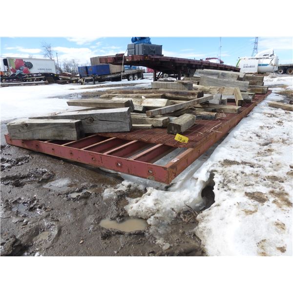 8' x 30' Grated Metal Skid