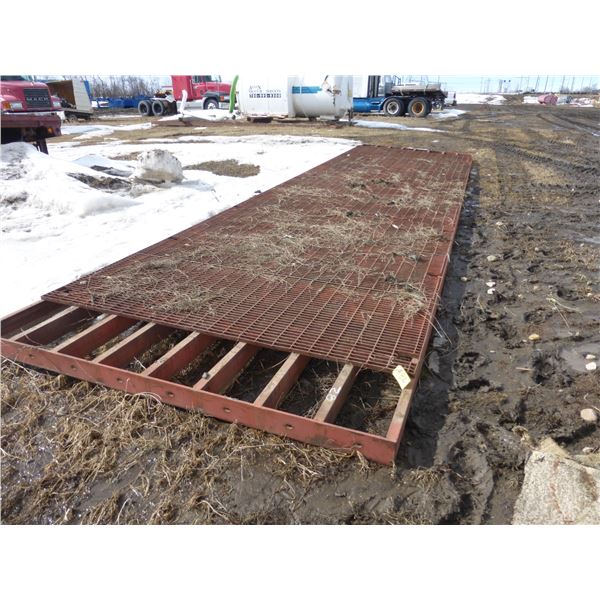 8' x 30' Grated Metal Skid