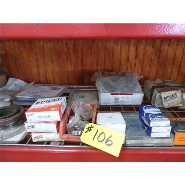 Spicer Pinion Seals, Timken, Bower and CNH Bearings