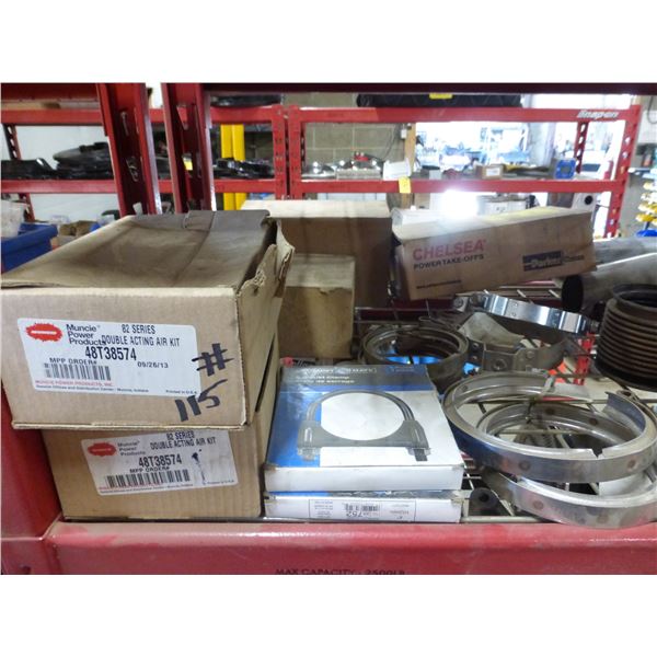 Flexible Exhaust Tubing, Muncie Air Kits, Muffler Clamps and Chelsea Controls