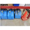 Image 2 : 6- Blue Jerry Cans, 5 with DEF Fluid and 3 Pylons