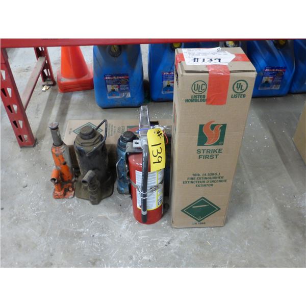 Fire Extinguishers and Hyd Jacks