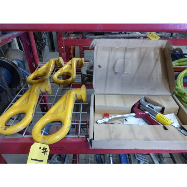 Air Hose, Tube Bender, Grease Gun Valve and 4 Yokes