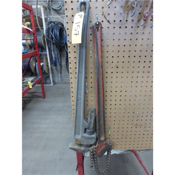 Westward 36" Aluminum Pipe Wrench, Rigid 36" Chain Wrench