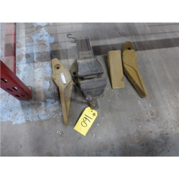 Record Bench Vise and Bucket Teeth