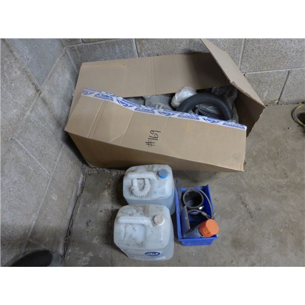 Qty of Plastic Protector Tubes, Vacuum, Rad Tester and DEF Fluid