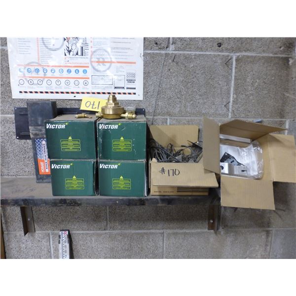 Victor Oxy-Acetylene Gauges and Qty of Welding Rods
