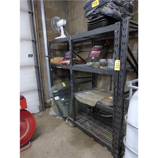 1- Black Shelfing Unit (Cannot Be Removed Until April 15th, 10:00am)