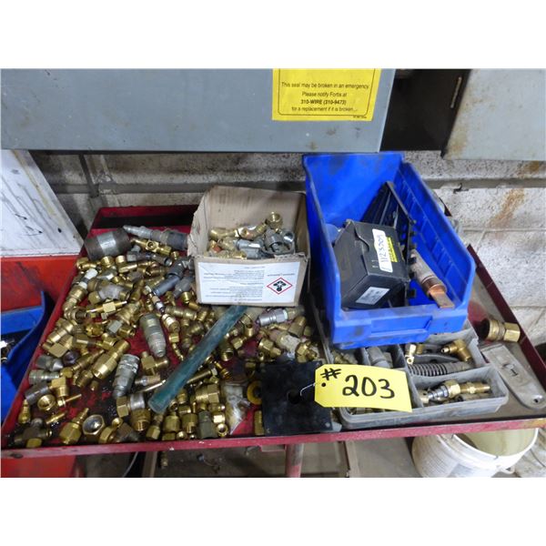 Qty of Brass and Steel Air Fittings