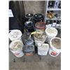 Image 1 : Qty of Pails of Oil, Solvent and Antifreeze