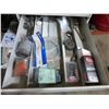 Image 9 : Grey Tool Cabinet, 10 Drawers c/w Various Hyd. Fittings, Welding Rods, Chain Hooks and Misc.