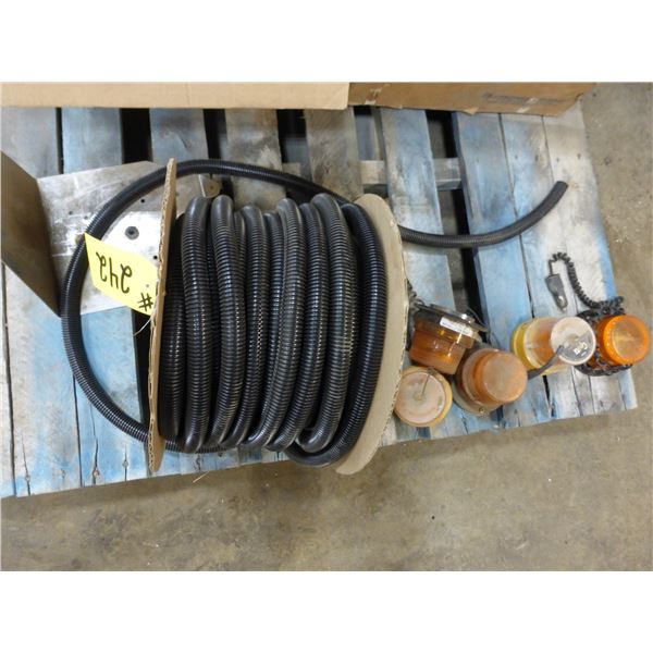 Qty of Beacon Lights and Reel of Convoluted Tubing