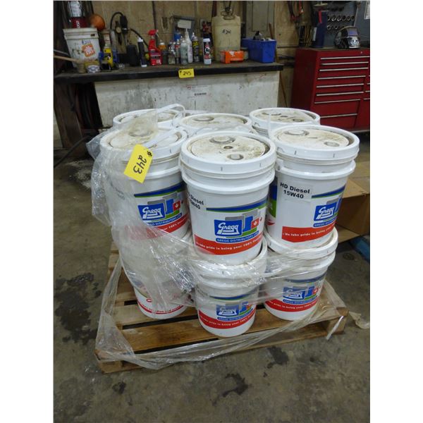 13- Pails of HD Diesel Oil 15/40