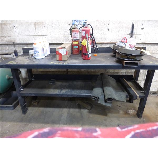 Steel Counter Stand, 90"Wx 36"H x 30"Deep