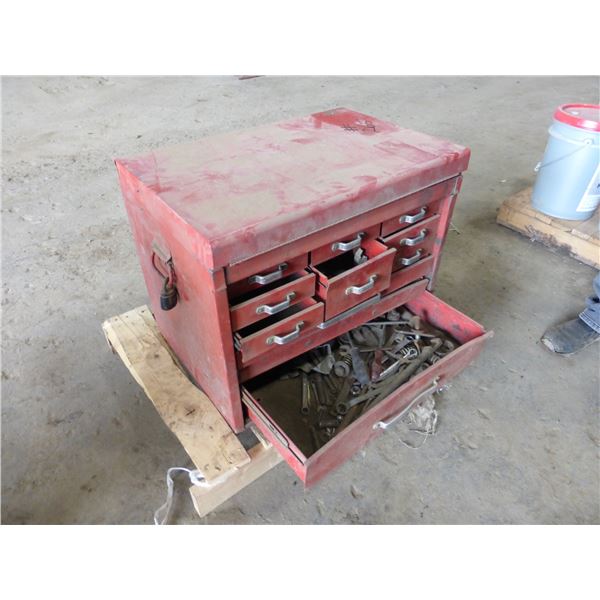 Approx 10 Drawer Tool Cabinet c/w Misc. Tools