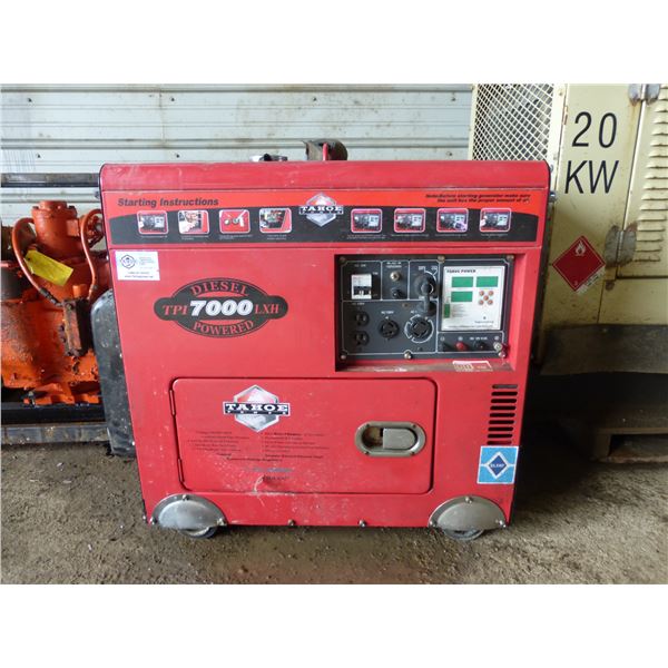 Tahoe 7000 LXH Diesel Generator (Run's)