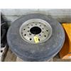 Image 2 : 2- 385/65/22.5 Bridgestone Tires c/w Alum. Rims