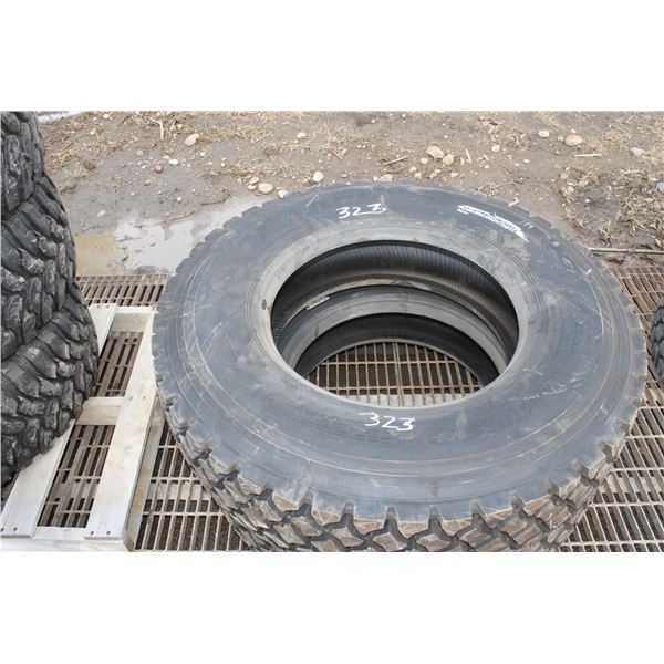 2- Tires 11R x 22.5's