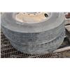 Image 4 : 2- Tires 11R x 24.5's c/w Rims