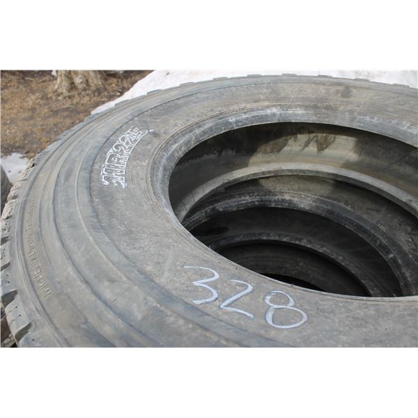 4- Tires 11R x 22.5's