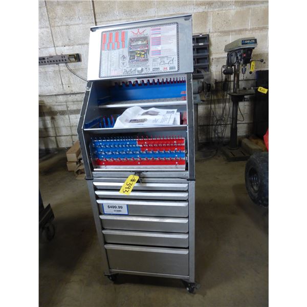 Tool Crown, 6 Drawer Tool Chest c/w Top Cabinet