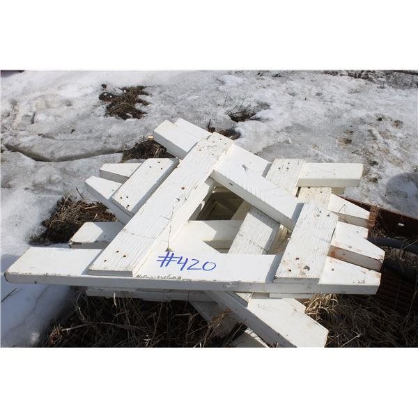 White Barricade Stands