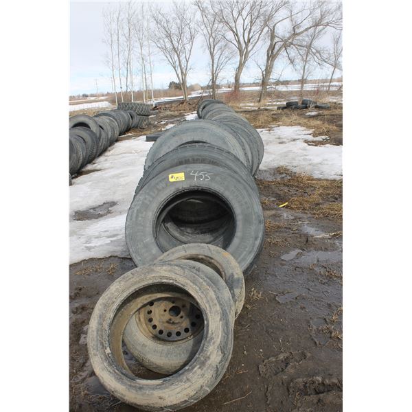 1 Row of Mainly Truck Tires