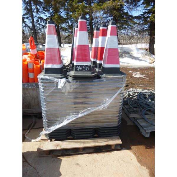 Large Qty of Red and White Pylons