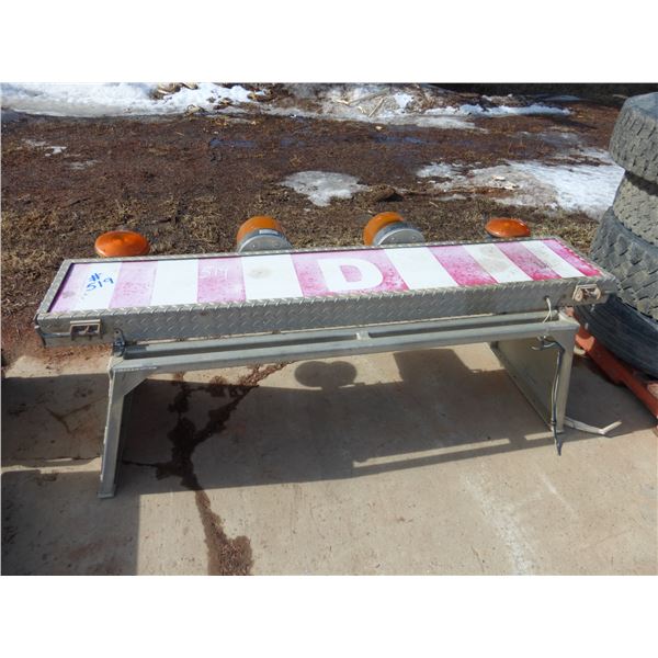 Wide Load Sign with Beacons