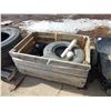 Image 1 : Crate of Solid Tires, Hubs and Parts