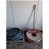 Image 1 : Plastic Barrel Covers and Shovel