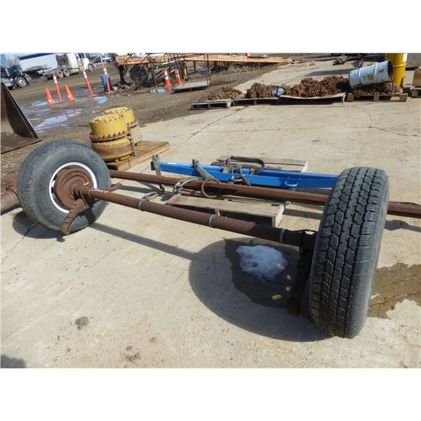 Approx. 5- 6000 lb Axle c/w Tires and Rims