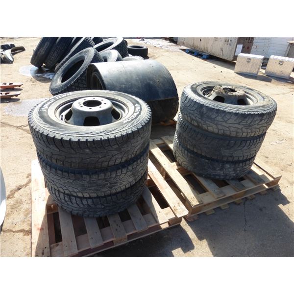 6- LT 235/80 R17 Tires c/w Rims