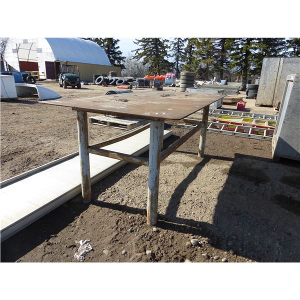 48" x 96" Steel Table