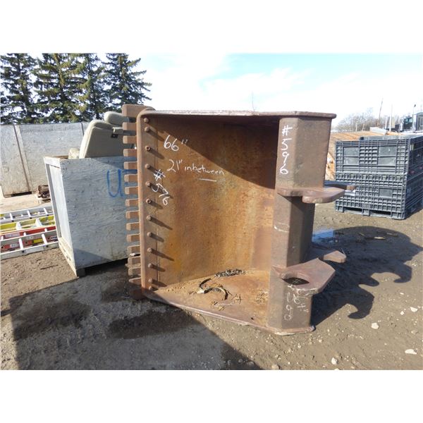 66" Bucket for Excavator, 21" In Between