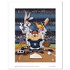 Image 1 : Looney Tunes "At The Plate (Yankees)" Limited Edition Giclee On Paper