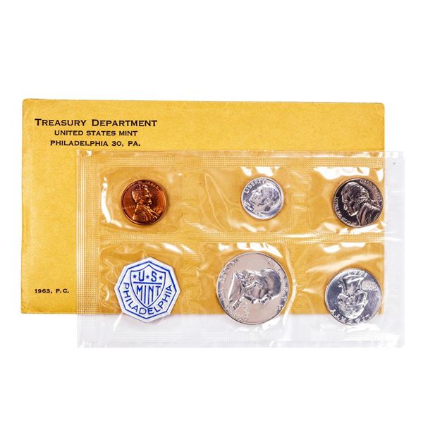 1963 (5) Coin Proof Set In Envelope