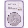 Image 1 : 2001 N. Korea 10 Won General Ri Sun Sin Silver Coin NGC MS68