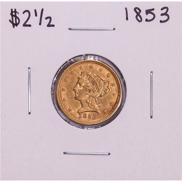 1853 $2 1/2 Liberty Head Quarter Eagle Gold Coin