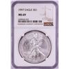 Image 1 : 1997 $1 American Silver Eagle Coin NGC MS69