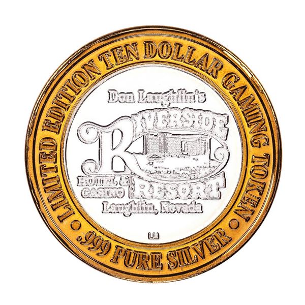.999 Silver Riverside Resort Casino Laughlin, NV $10 Limited Edition Gaming Token